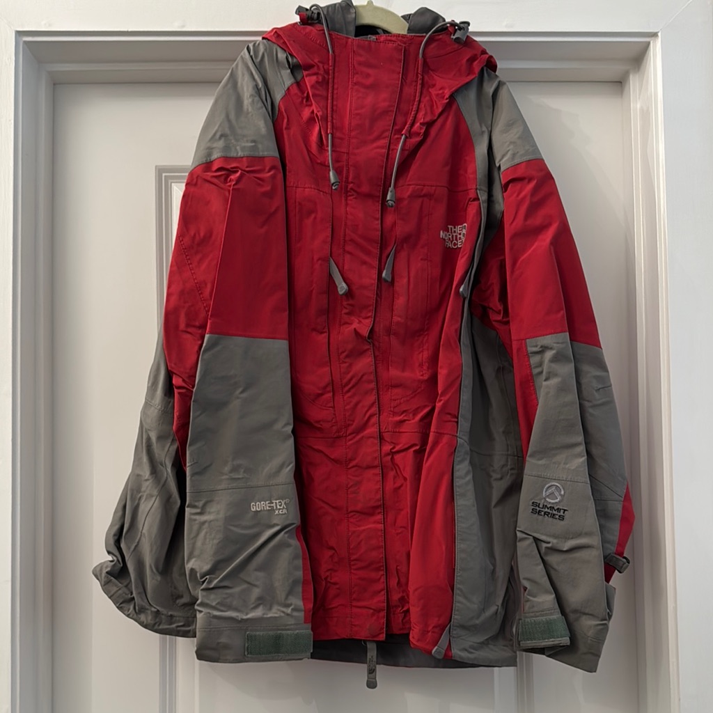 The North Face Red And Gray Gore-Tex Jacket
